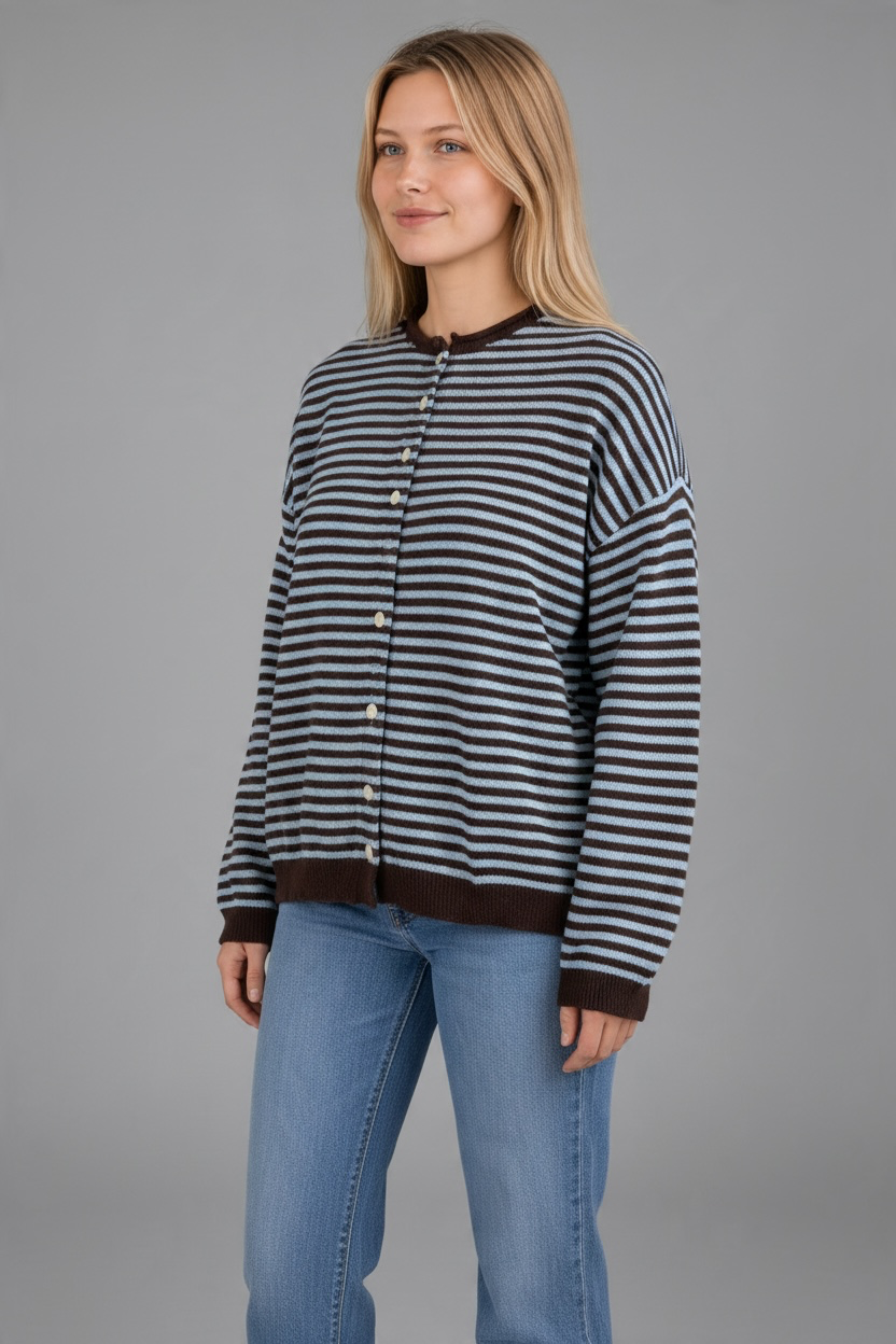 Astrid Stripe Cardigan